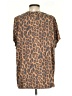 Crescent Drive Animal Print Brown Short Sleeve T-Shirt Size 2 - photo 2