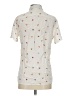 Assorted Brands 100% Rayon Hearts Ivory Short Sleeve Button-Down Shirt Size XS - photo 2