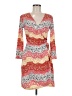 BCBGMAXAZRIA Print Multi Color Orange Casual Dress Size M (petite) - photo 1