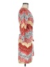BCBGMAXAZRIA Print Multi Color Orange Casual Dress Size M (petite) - photo 4