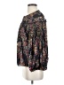 Parker 100% Silk Black 3/4 Sleeve Silk Top Size XS - photo 5