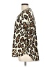 Jules and James Animal Print Brown 3/4 Sleeve Blouse Size L - photo 5
