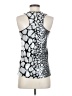 Poleci 100% Silk Silver Sleeveless Silk Top Size 4 - photo 2