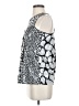 Poleci 100% Silk Silver Sleeveless Silk Top Size 4 - photo 5