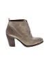 Lucky Brand 100% Leather Gray Tan Ankle Boots Size 8 - photo 1