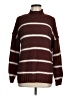 Olive and Oak 100% Polyester Stripes Burgundy Pullover Sweater Size M - photo 1