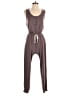 Gilli Solid Brown Jumpsuit Size S - photo 1