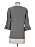 Aryeh 100% Polyester Gray 3/4 Sleeve Blouse Size S - photo 2