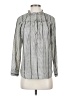 J.Crew Gray Long Sleeve Blouse Size XXS - photo 1
