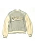 Zara 100% Polyester Color Block Gray Jacket Size 13 - 14 - photo 2