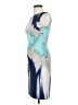 Tahari Graphic Gray Blue Cocktail Dress Size 0 - photo 5