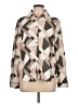 Unbranded 100% Polyester Argyle Tan Long Sleeve Blouse Size L - photo 1