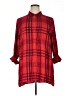 Cato Plaid Red 3/4 Sleeve Button-Down Shirt Size XL - photo 1