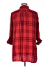 Cato Plaid Red 3/4 Sleeve Button-Down Shirt Size XL - photo 2