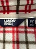 Lands' End 100% Polyester Plaid Red Pullover Sweater Size L - photo 7