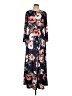 Unbranded Floral Black Casual Dress Size L (estimated) - photo 1