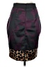 Express Animal Print Burgundy Formal Skirt Size 0 - photo 2