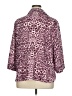 Covington Animal Print Purple 3/4 Sleeve Button-Down Shirt Size 16 - photo 2