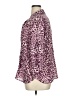Covington Animal Print Purple 3/4 Sleeve Button-Down Shirt Size 16 - photo 5