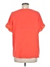 Shein 100% Polyester Orange Short Sleeve Blouse Size 8 - 10 - photo 2
