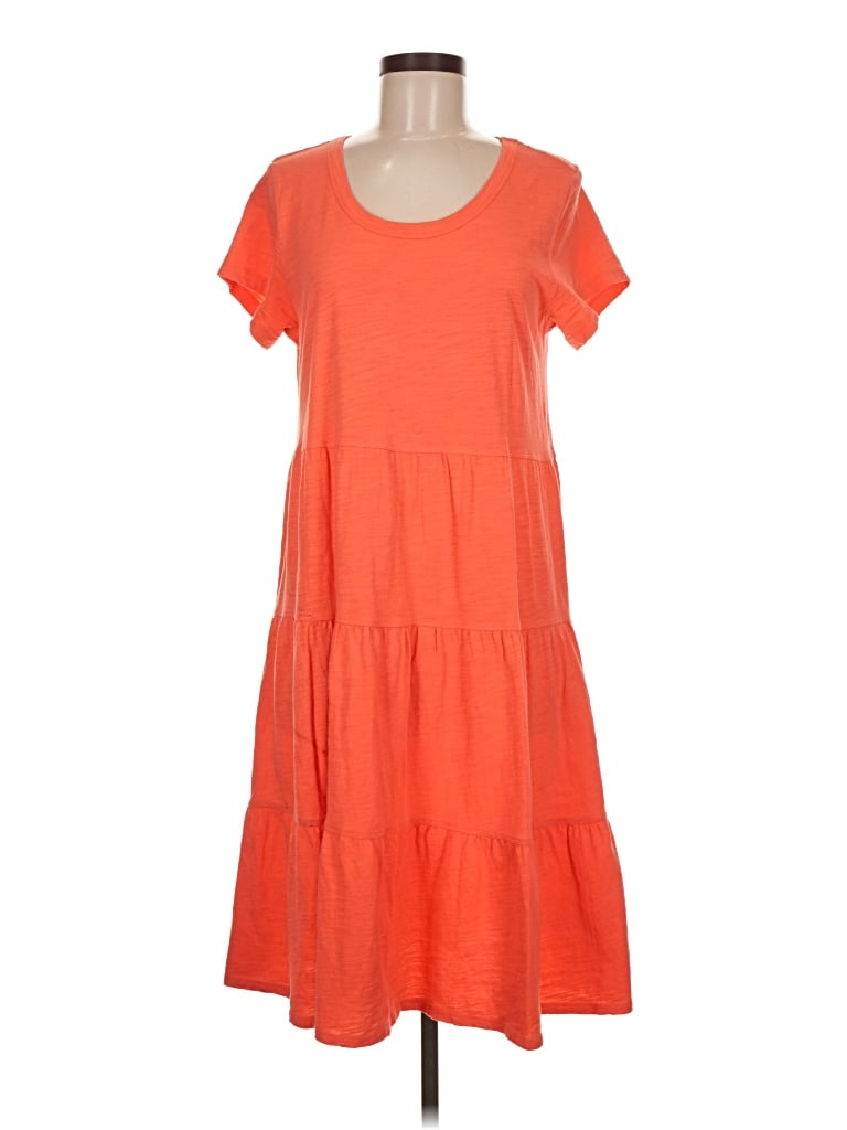Pre-owned Time And Tru Casual Dress In Orange