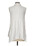 Fever White Sleeveless Button-Down Shirt Size S - photo 2