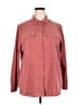 Chico's Burgundy Long Sleeve Button-Down Shirt Size XXL (4) - photo 1