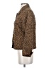 Debra deRoo 100% Silk Animal Print Brown Jacket Size P (petite) - photo 5