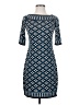 Max Studio Argyle Blue Casual Dress Size S - photo 1