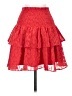 Milly 100% Polyester Hearts Red Casual Skirt Size 0 - photo 1