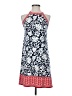 Max Studio Print Blue Casual Dress Size XS - photo 1