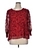 Cato 100% Polyester Red 3/4 Sleeve Blouse Size XL - photo 1
