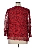 Cato 100% Polyester Red 3/4 Sleeve Blouse Size XL - photo 2