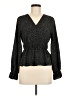 Shein Black Long Sleeve Blouse Size 6 - photo 1