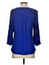 The Limited Blue 3/4 Sleeve Blouse Size S - photo 2