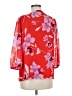 Calvin Klein 100% Polyester Red 3/4 Sleeve Blouse Size M - photo 1