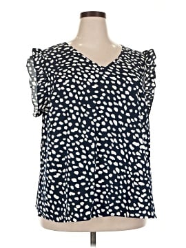 Shein Curve Short Sleeve Blouse