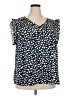 Shein Curve Blue Short Sleeve Blouse Size 20 Plus (4) - photo 1