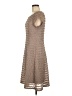 Sharagano Chevron-herringbone Tan Casual Dress Size 6 - photo 5
