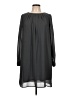 H&M 100% Polyester Solid Gray Casual Dress Size 10 - photo 1