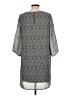 H&M 100% Polyester Chevron-herringbone Gray Casual Dress Size 10 - photo 2