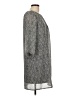 H&M 100% Polyester Chevron-herringbone Gray Casual Dress Size 10 - photo 4