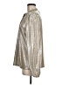 Ann Taylor LOFT 100% Polyester Metallic Silver Long Sleeve Blouse Size M - photo 5