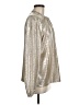 Ann Taylor LOFT 100% Polyester Metallic Silver Long Sleeve Blouse Size M - photo 4