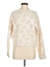 Ann Taylor Animal Print Ivory Turtleneck Sweater Size M - photo 1