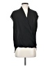 Bellatrix 100% Polyester Black Short Sleeve Blouse Size XS - photo 1