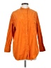 Weekday 100% Cotton Orange 3/4 Sleeve Button-Down Shirt Size XS - photo 1