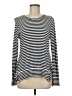 Stella & Dot Stripes Black Long Sleeve Top Size M - photo 1