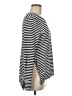 Stella & Dot Stripes Black Long Sleeve Top Size M - photo 4