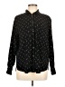 Madewell Print Black Long Sleeve Button-Down Shirt Size M (estimated) - photo 1